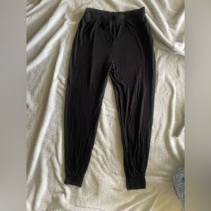 Athleta black pajama joggers pants lightweight, XS